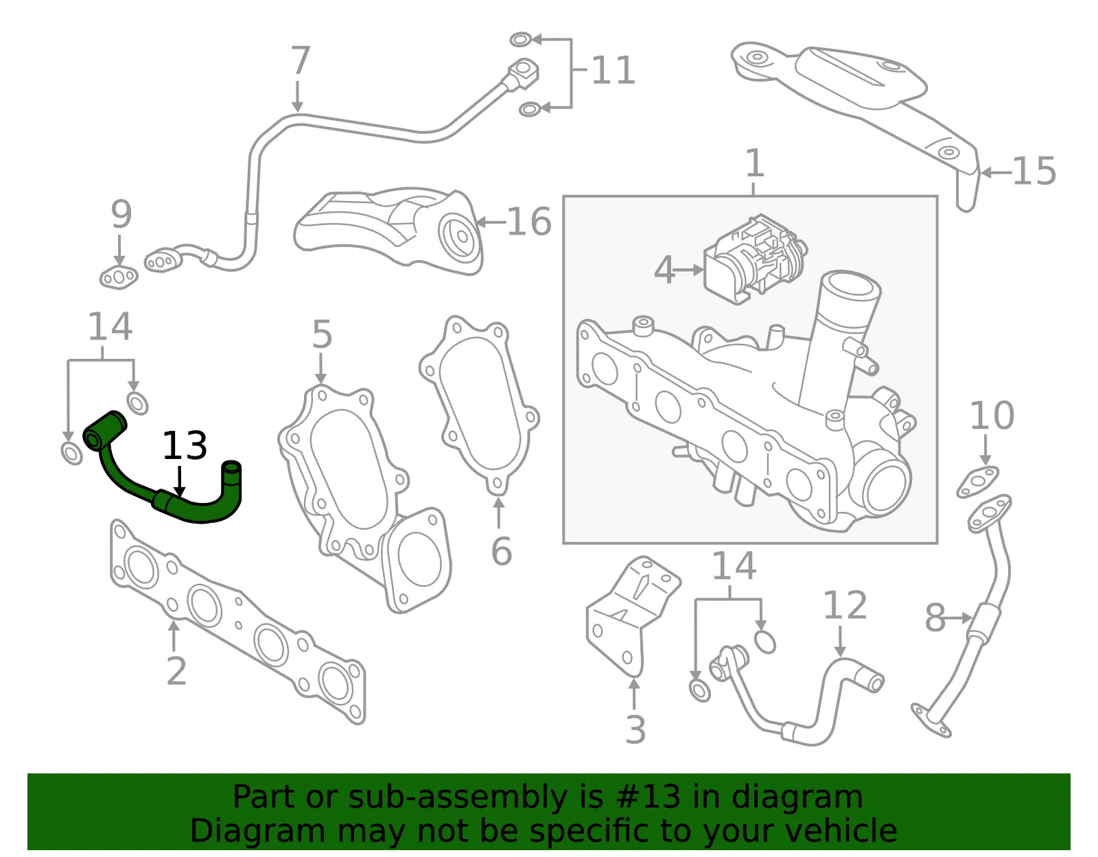 Water Pipe - Kia (28260-2G410) - view 2