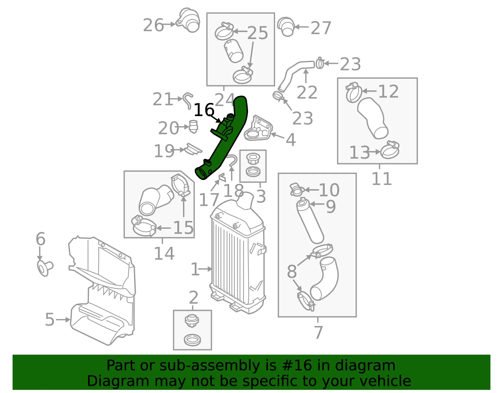 Intermediate Pipe - Kia (28282-2GTA0) - view 2