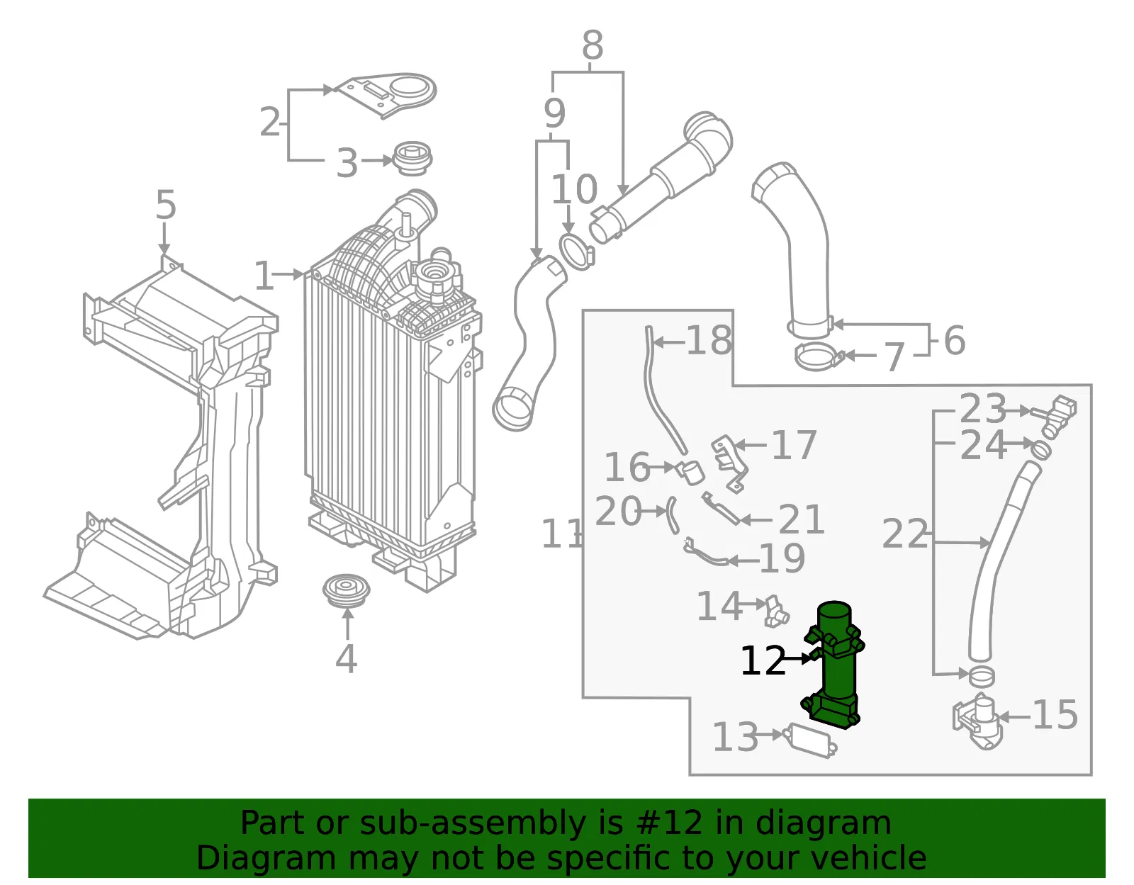 Outlet Pipe - Kia (28286-2S310) - view 2