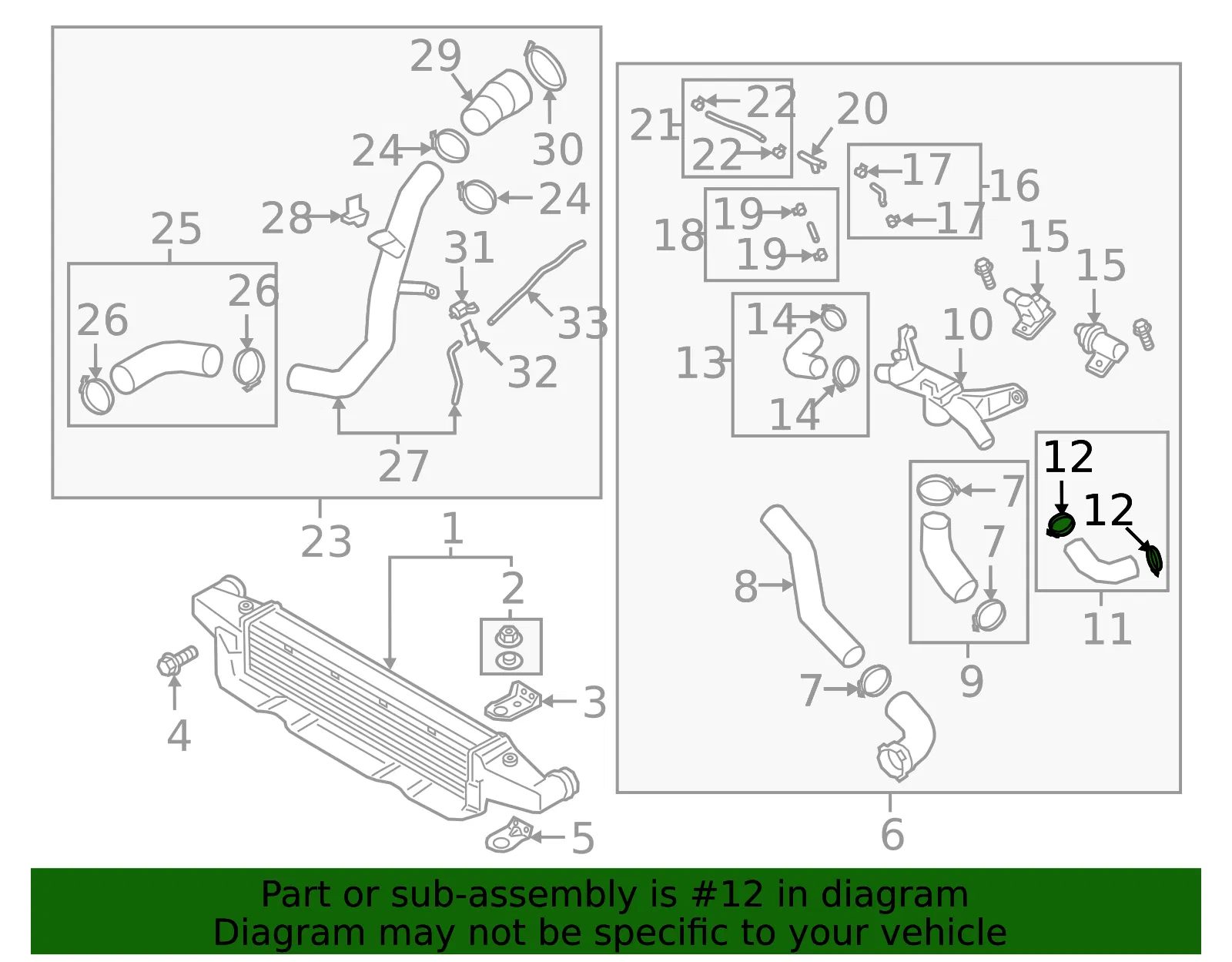 Lower Hose Clamp - Kia (28292-2F055) - view 2