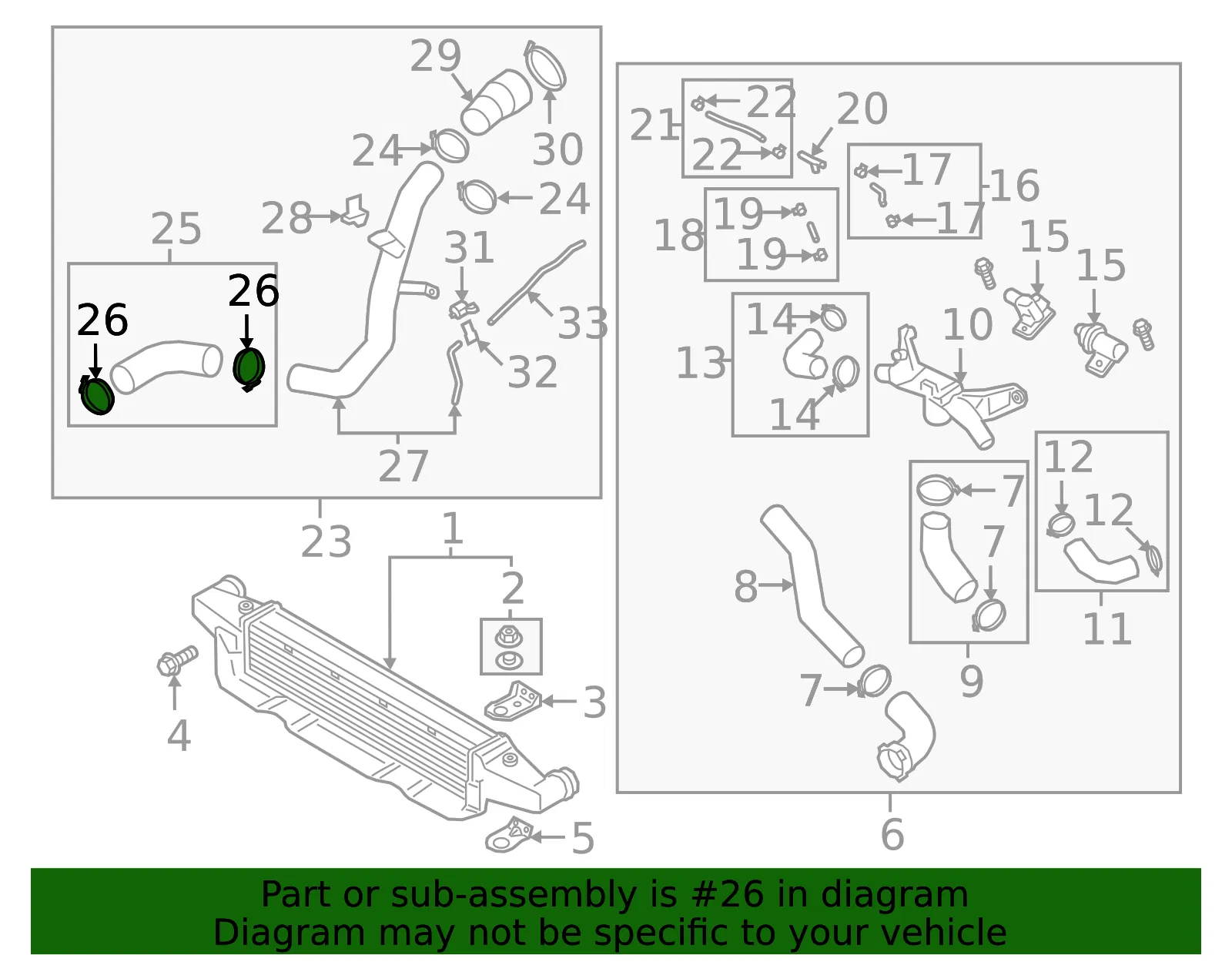 Outlet Hose Clamp - Kia (28292-3A075) - view 2