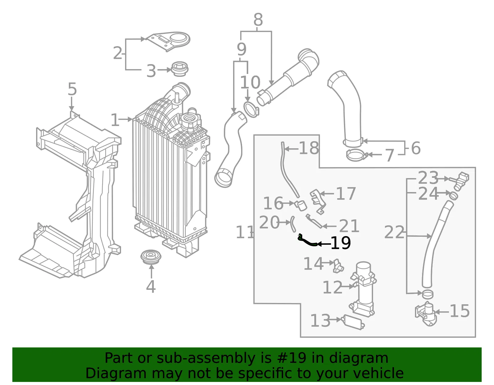 Vacuum Hose - Kia (28350-2S310) - view 2
