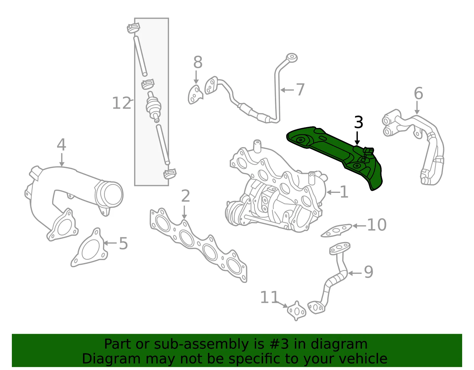 Heat Shield - Kia (28525-2B700) - view 2