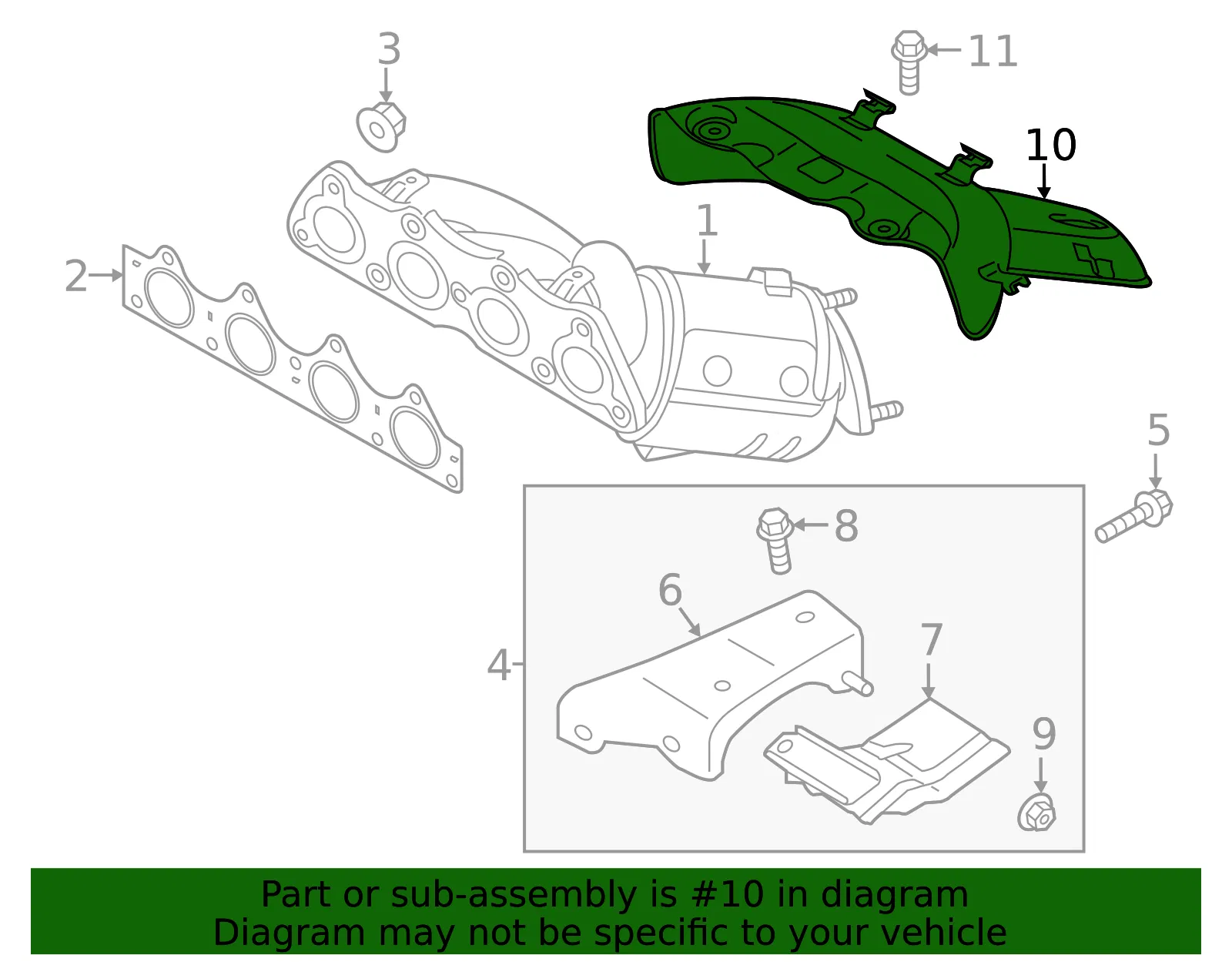 Upper Shield - Kia (28525-2B801) - view 2