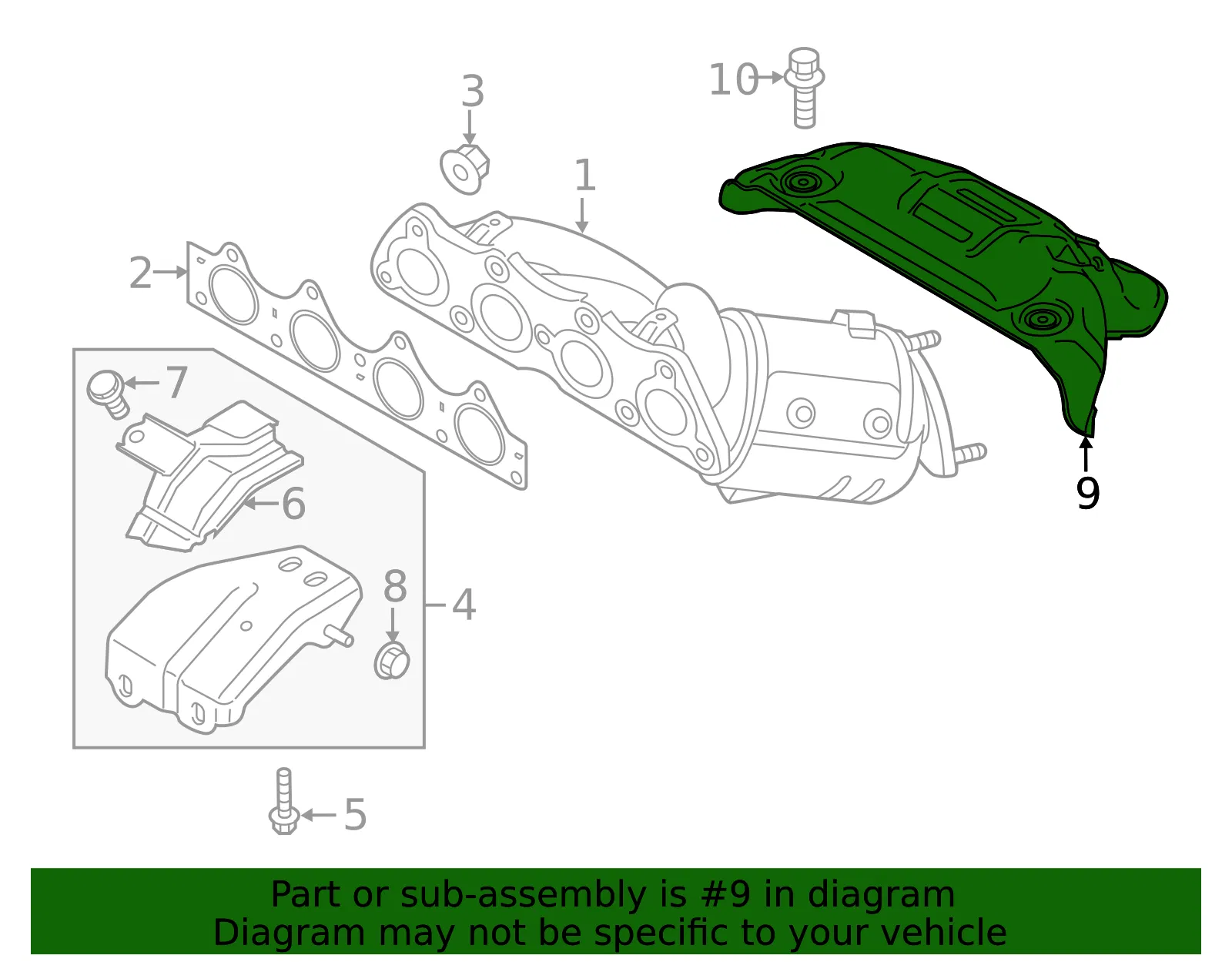 Upper Shield - Kia (28525-2M100) - view 2
