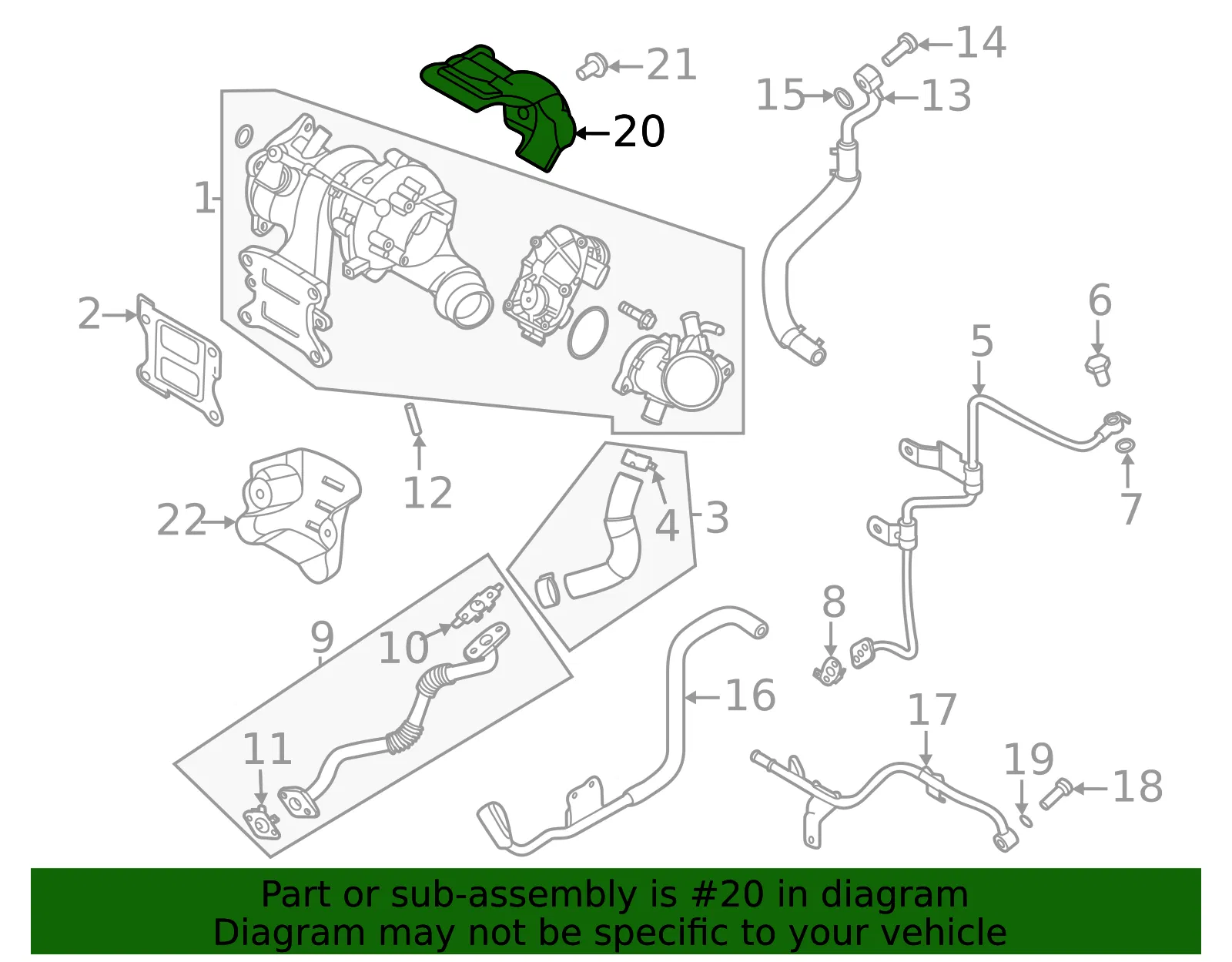 Upper Shield - Kia (28525-2M800) - view 2
