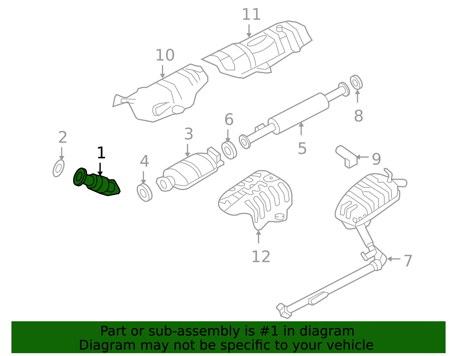 Front Pipe - Kia (28610-2G210-DS) - view 2