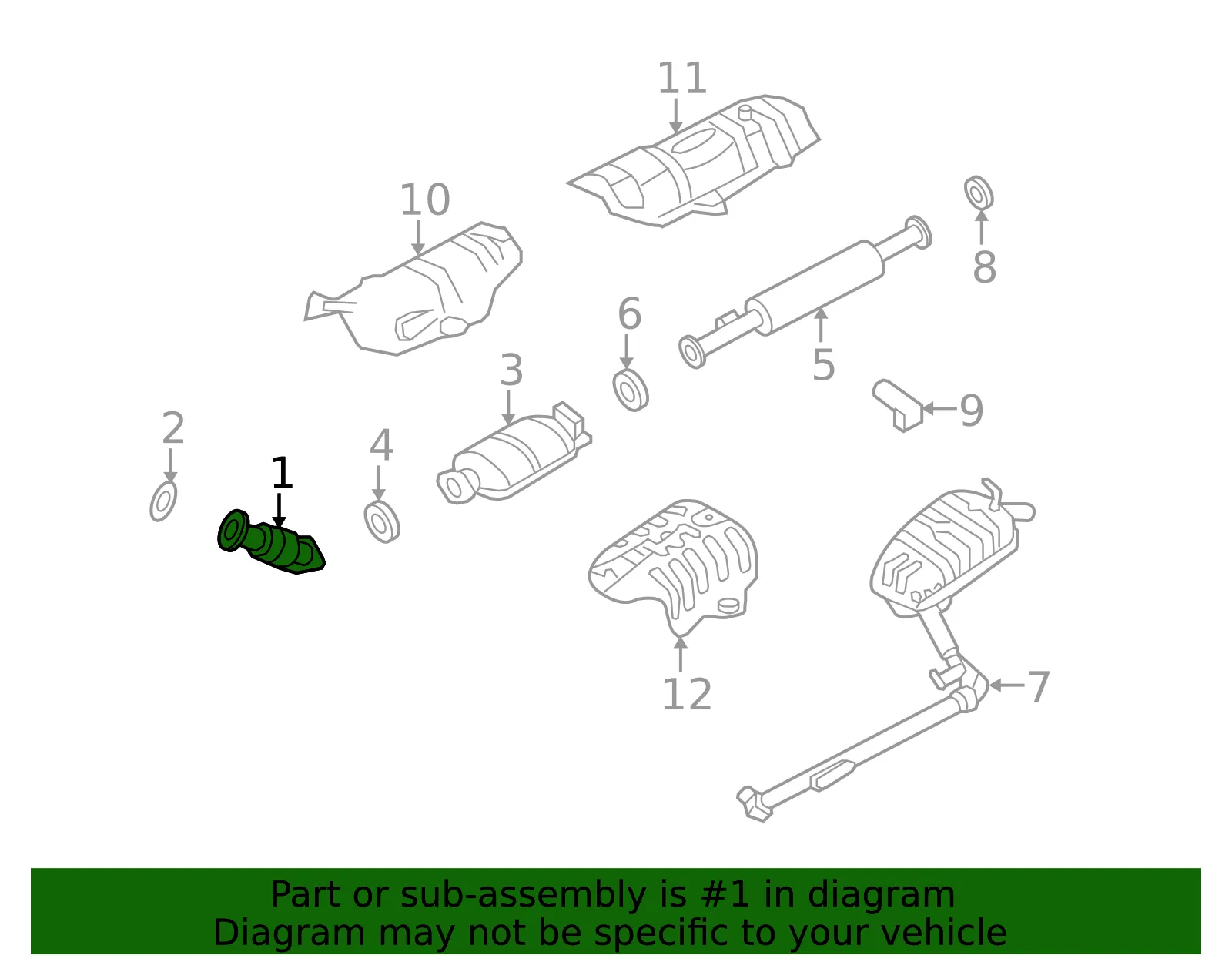 Front Pipe - Kia (28610-2G400) - view 2