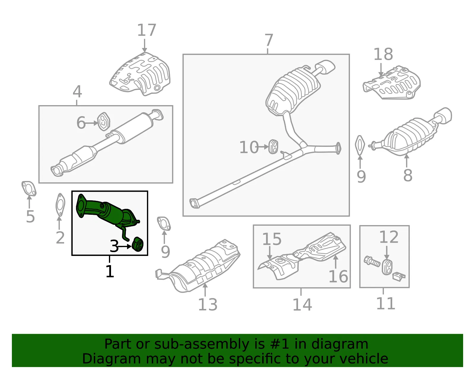 Front Pipe - Kia (28610-2T320) - view 2