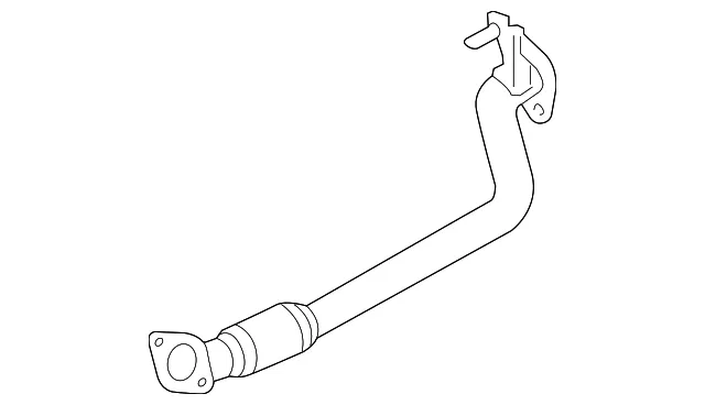 Front Pipe - Driver's Side (LH) - Kia (28610-3T500)