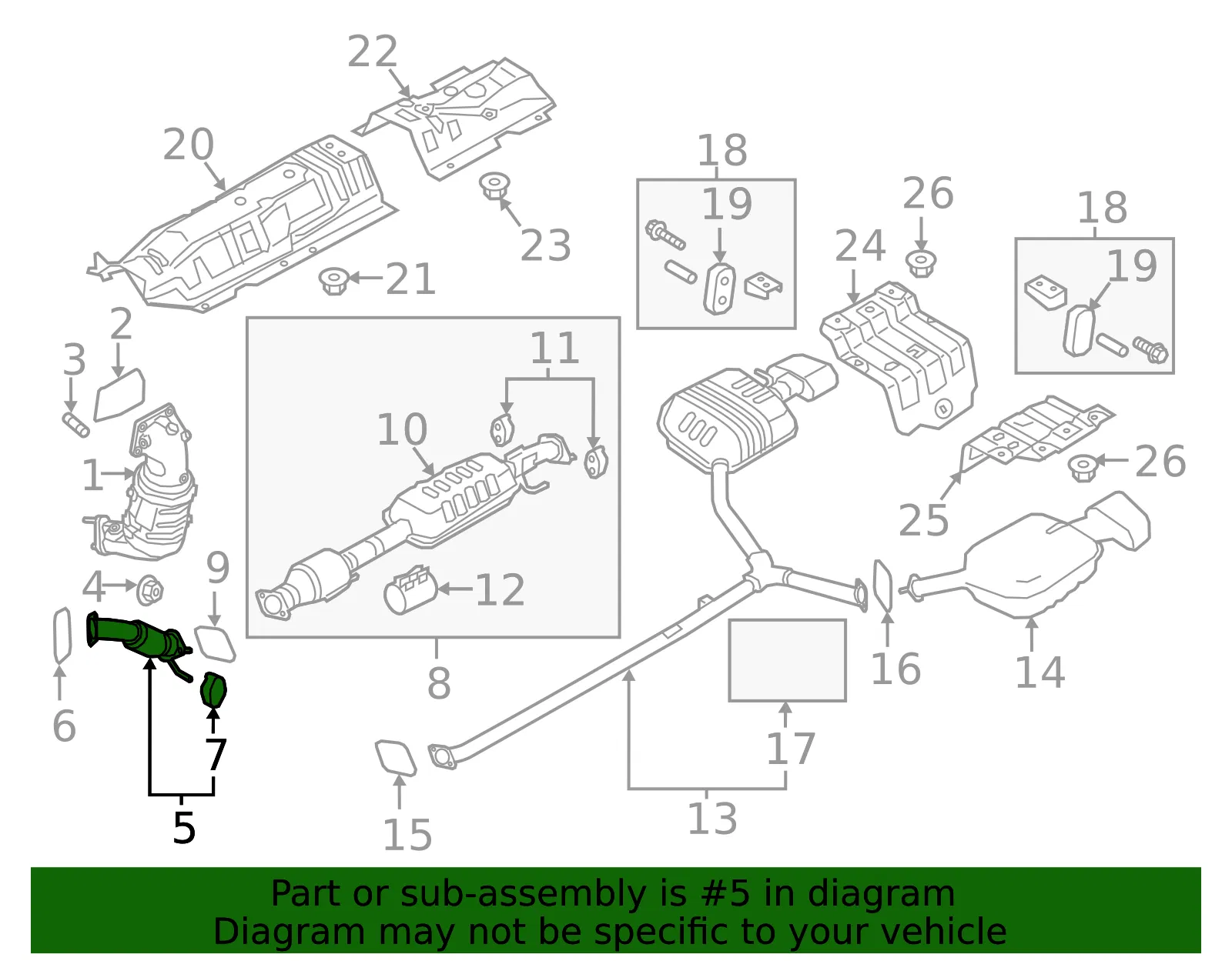 Front Pipe - Kia (28610-C2600) - view 2