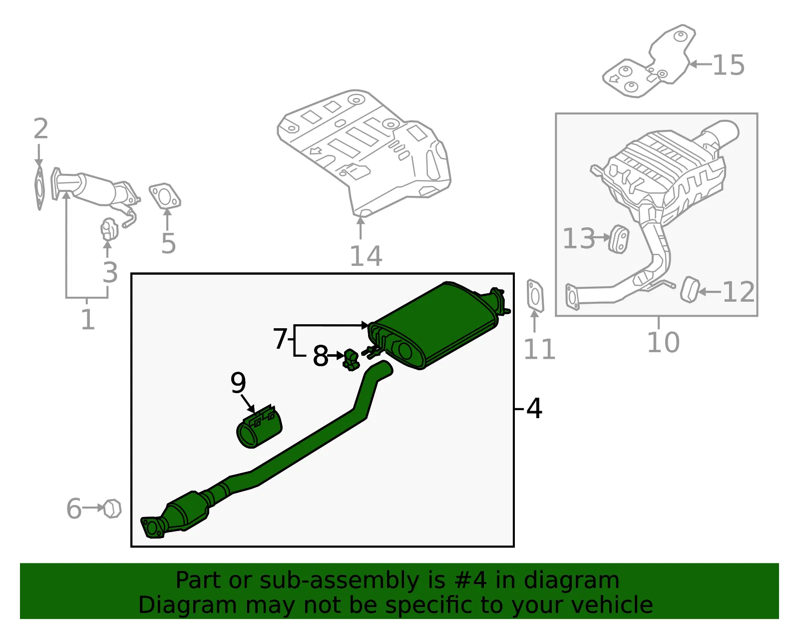 Front Pipe - Kia (28610-C6300) - view 2