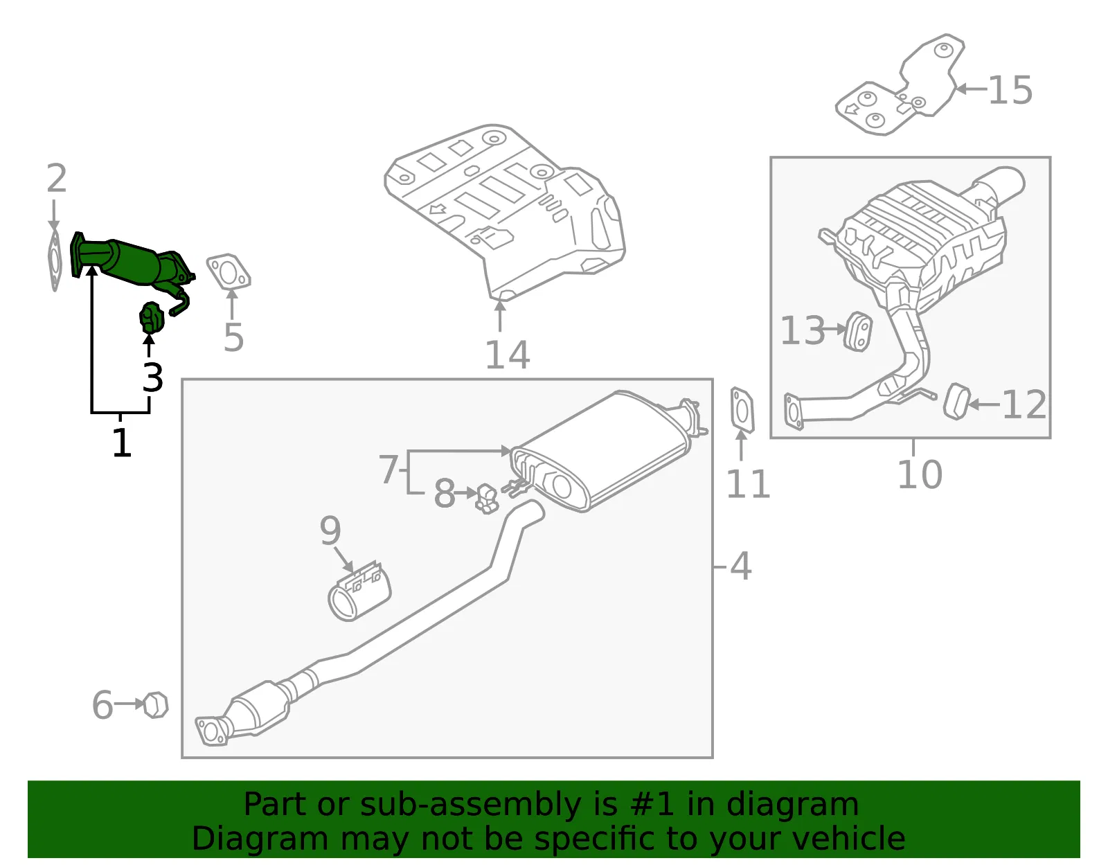 Front Pipe - Kia (28610-C6600) - view 2