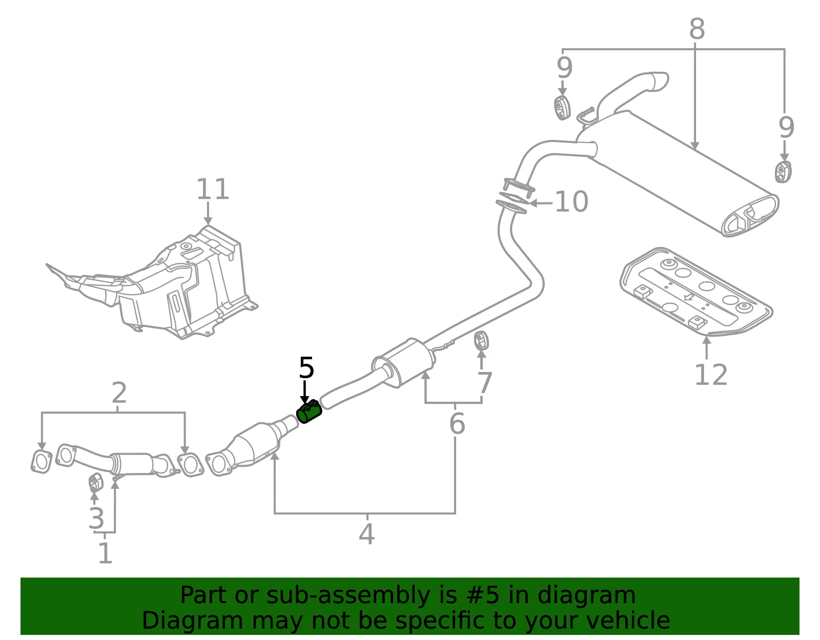 Clamp - Kia (28641-C8540) - view 2