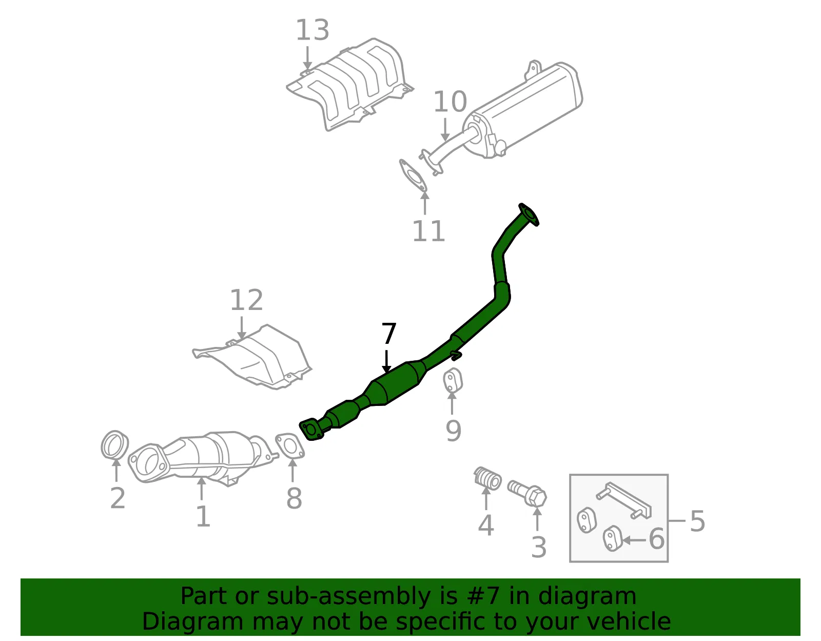 Intermediate Pipe - Kia (28650-2K010) - view 2