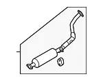 Intermediate Pipe - Kia (28650-2K200) - view 3