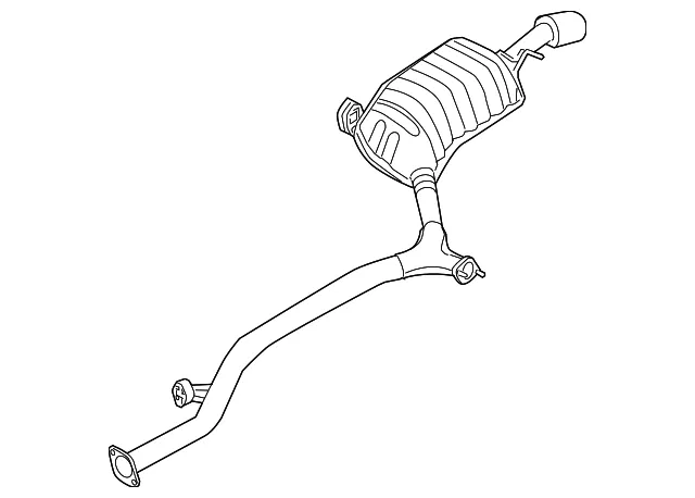 Intermediate Pipe - Passenger Side (RH) - Kia (28700-3F820)