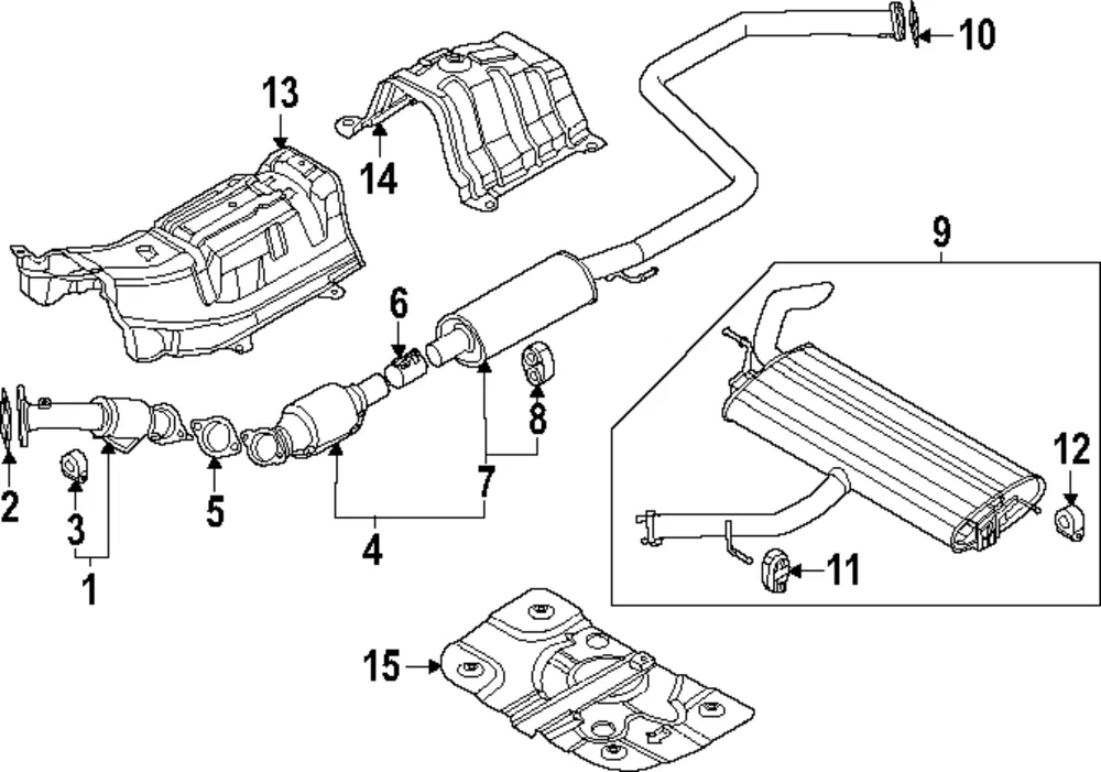 Heat Shield - Kia (28795-GG200)