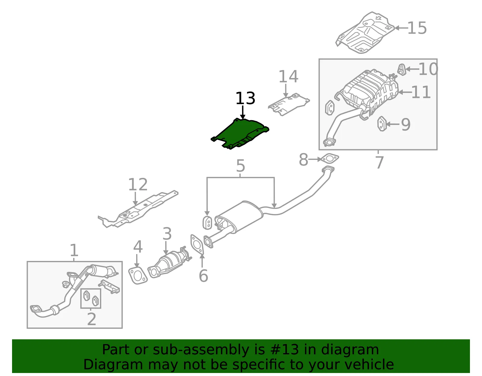 Heat Shield - Kia (28792-2B000-DS) - view 2