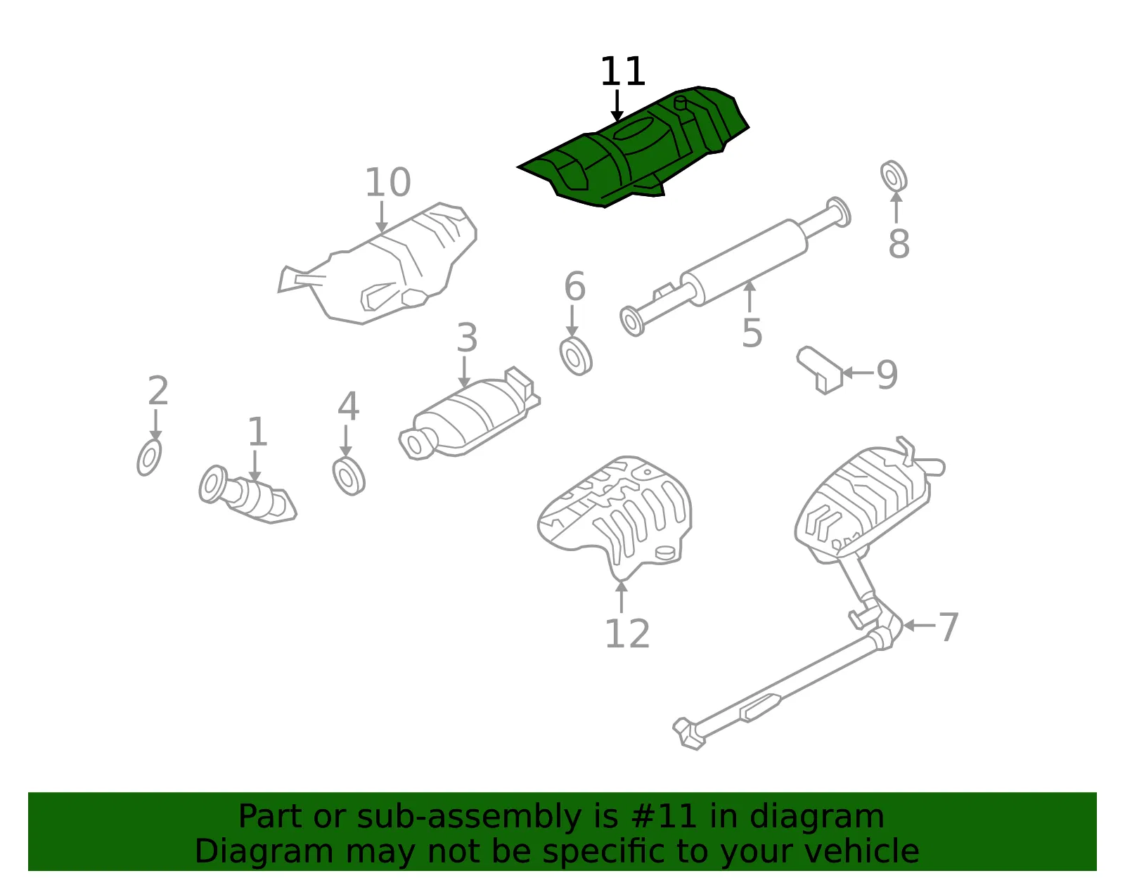 Heat Shield - Kia (28792-2G000) - view 2