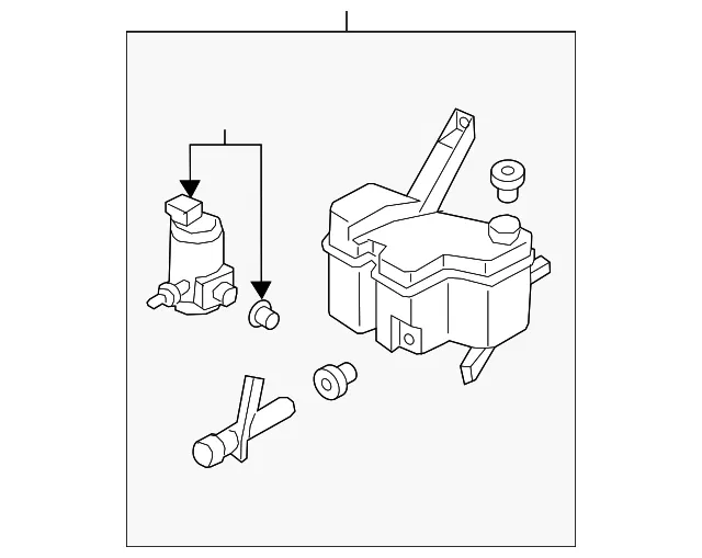 Washer Fluid Reservoir - Nissan (28910-EM51A)