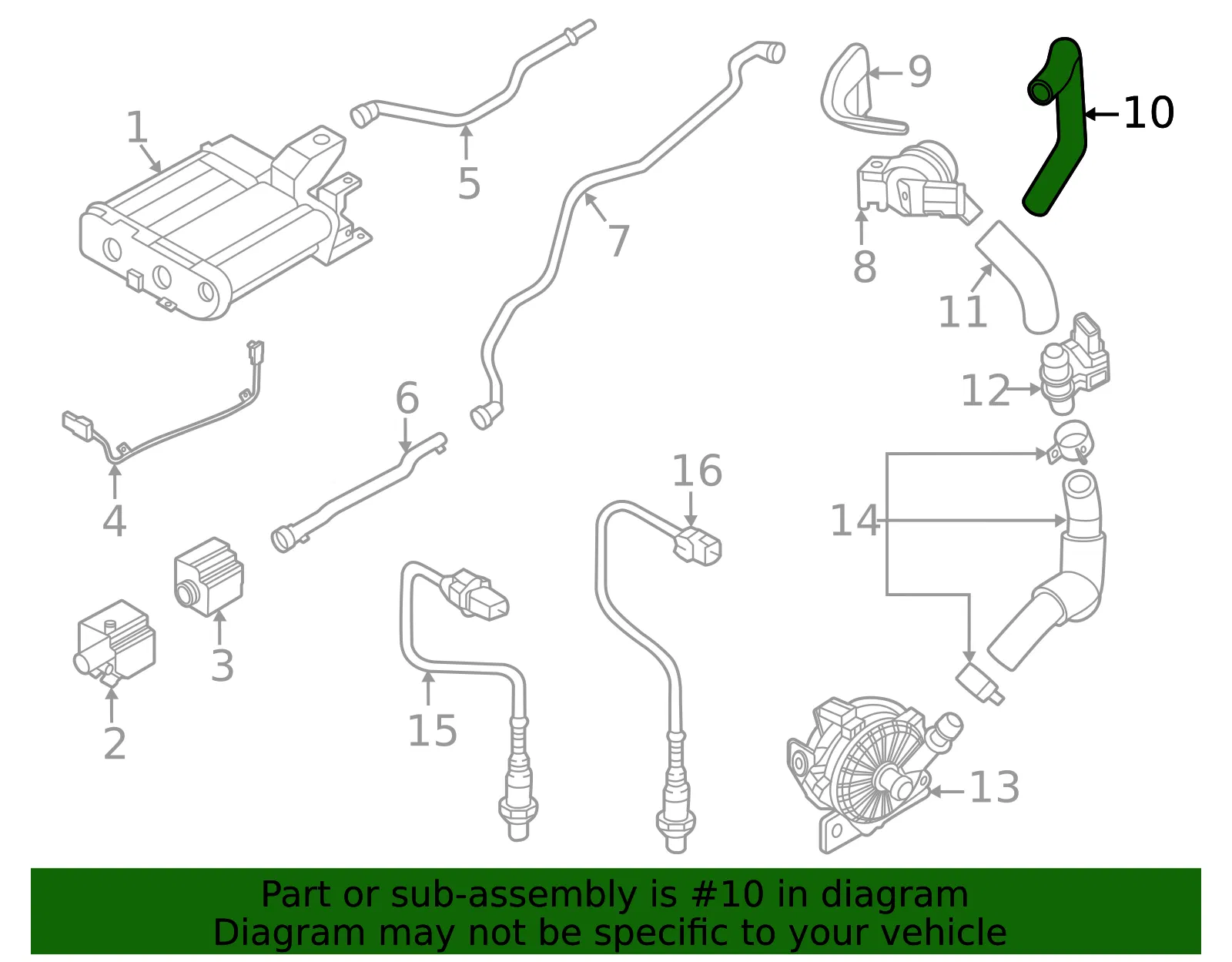 Upper Hose - Kia (28913-2M451) - view 2