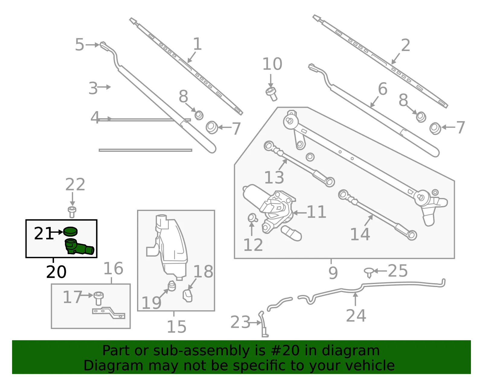 Washer Tank Inlet - Nissan (28915-9FV0C) - view 2