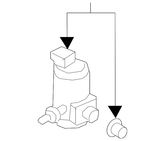 Washer Pump Assembly - Nissan (28920-JA00A) - view 2