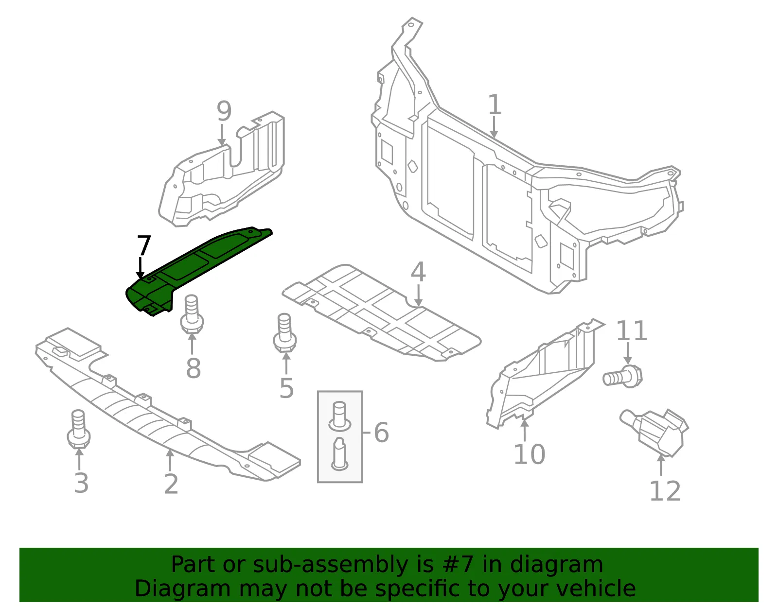 Side Shield - Passenger Side (RH) - Kia (29110-2H100) - view 2