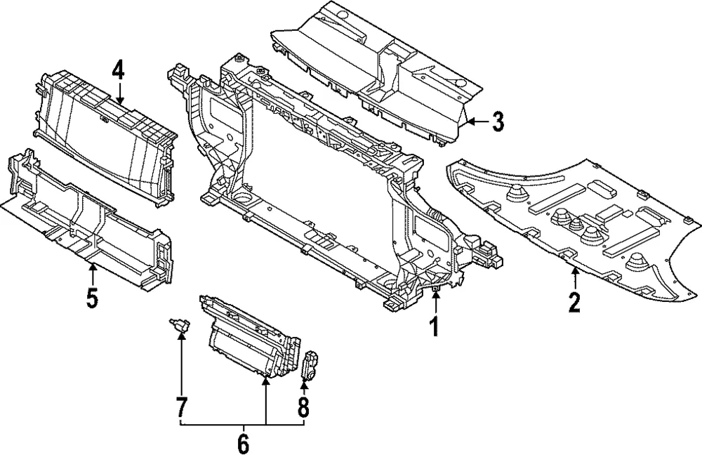 Lower Air Guide - Kia (291B0-XG000)