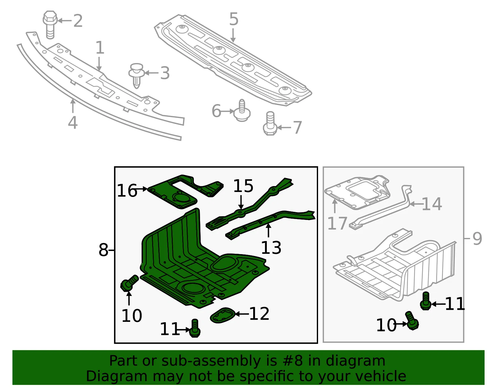 Side Shield - Kia (29120-3Q010) - view 2
