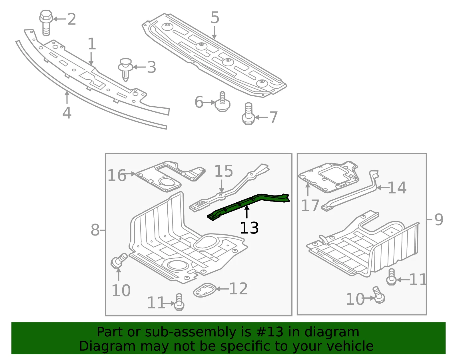 Side Shield Outer Support - Kia (29122-2T000) - view 2