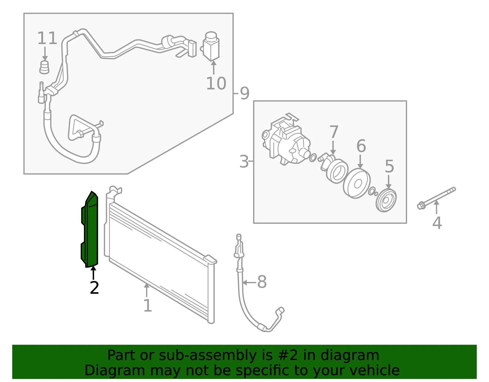 Air Guide - Driver's Side (LH) - Kia (29136-2G300) - view 2