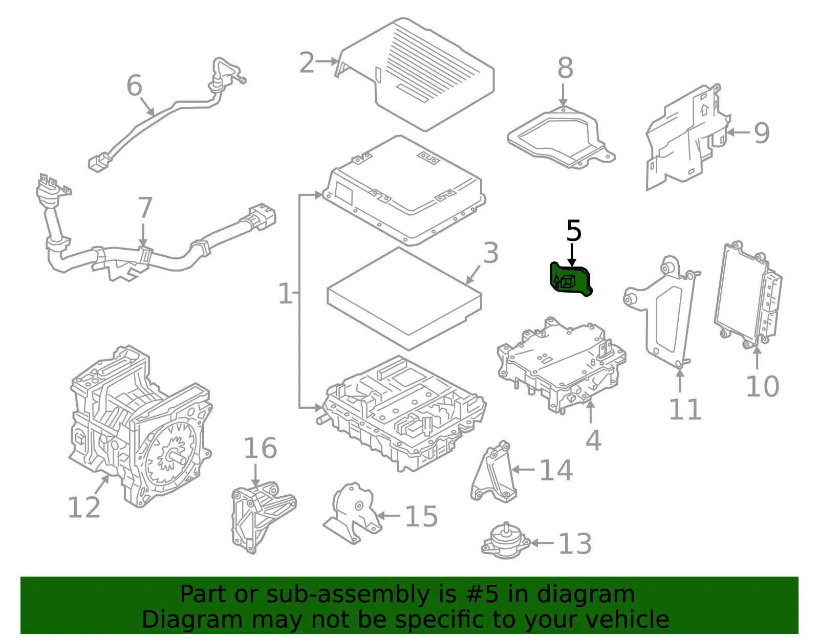 Drive Motor Inverter Cover - Nissan (292A2-3NF1A) - view 2
