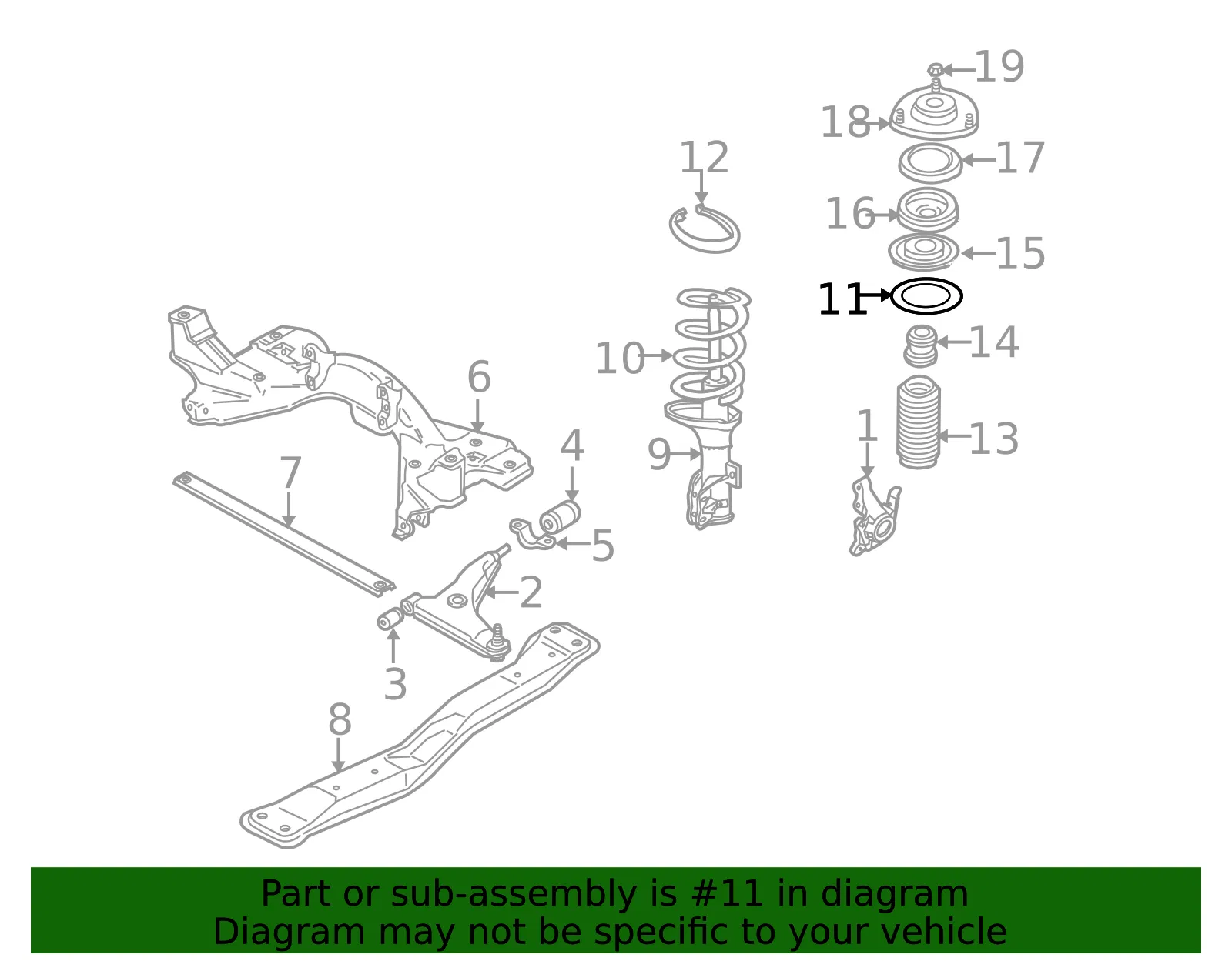 Upper Insulator - Volvo (30630003) - view 3