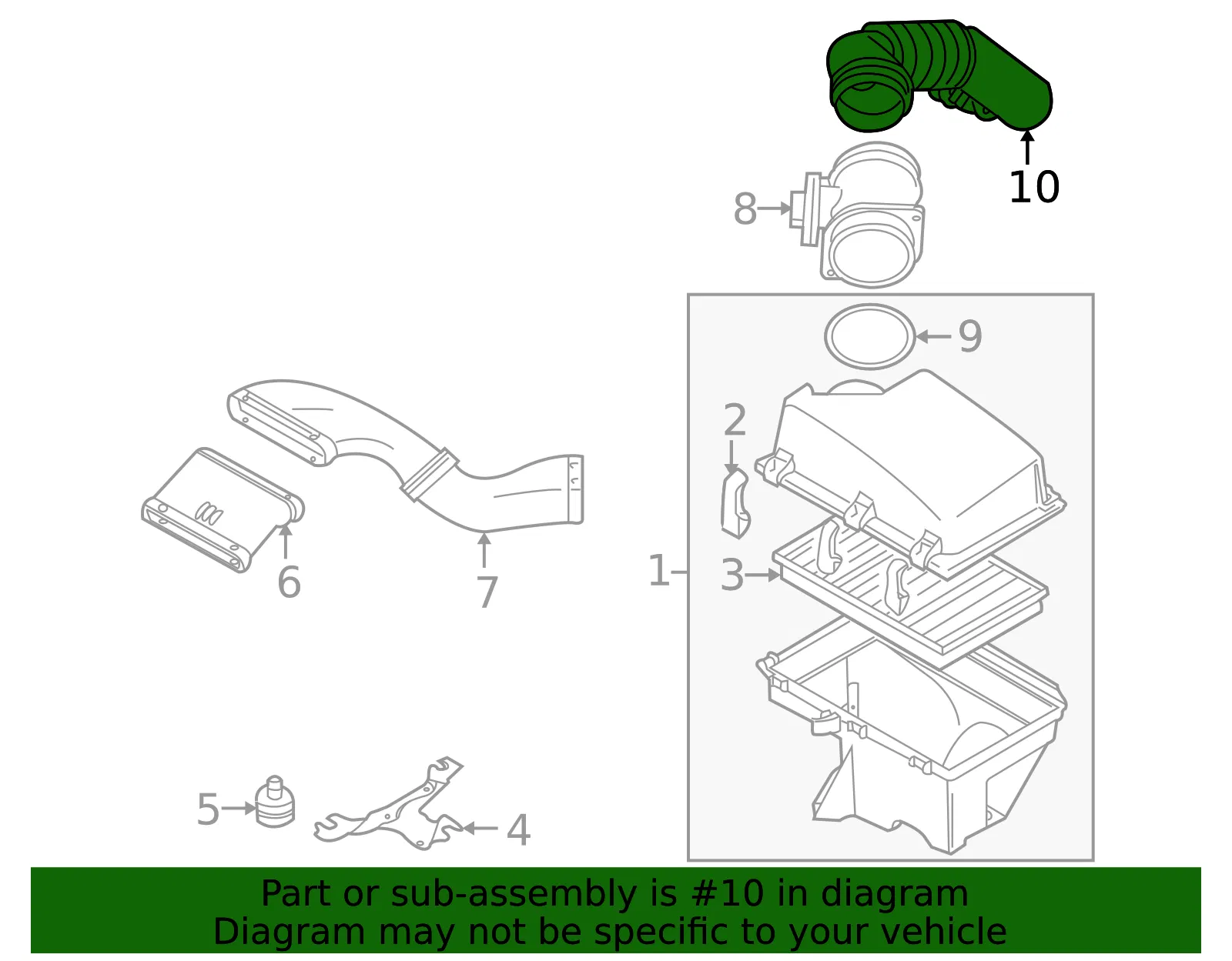 Inlet Pipe - Volvo (30636828) - view 3