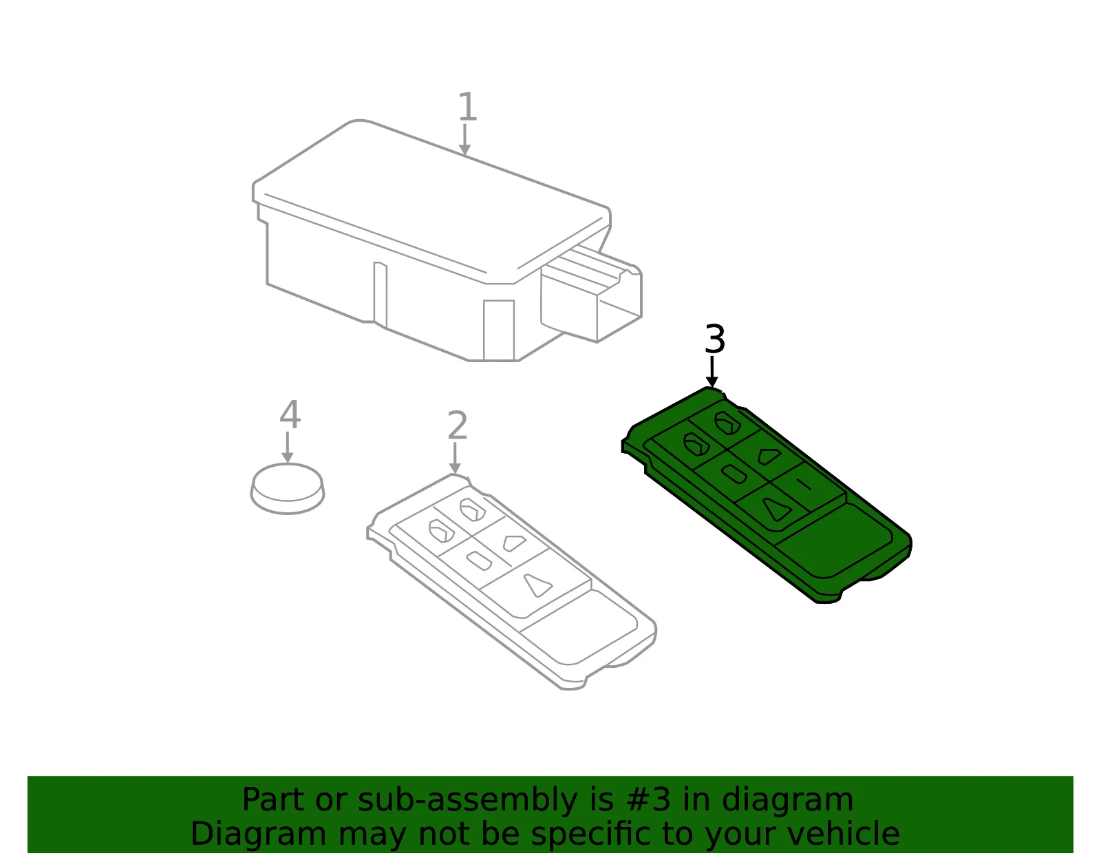 Remote Control - Volvo (30659340) - view 3