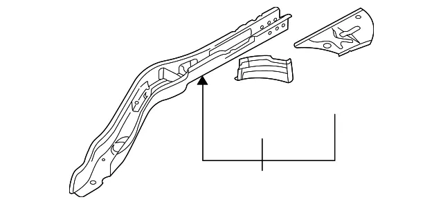 Rear Rail - Driver's Side (LH) - Volvo (30663347)