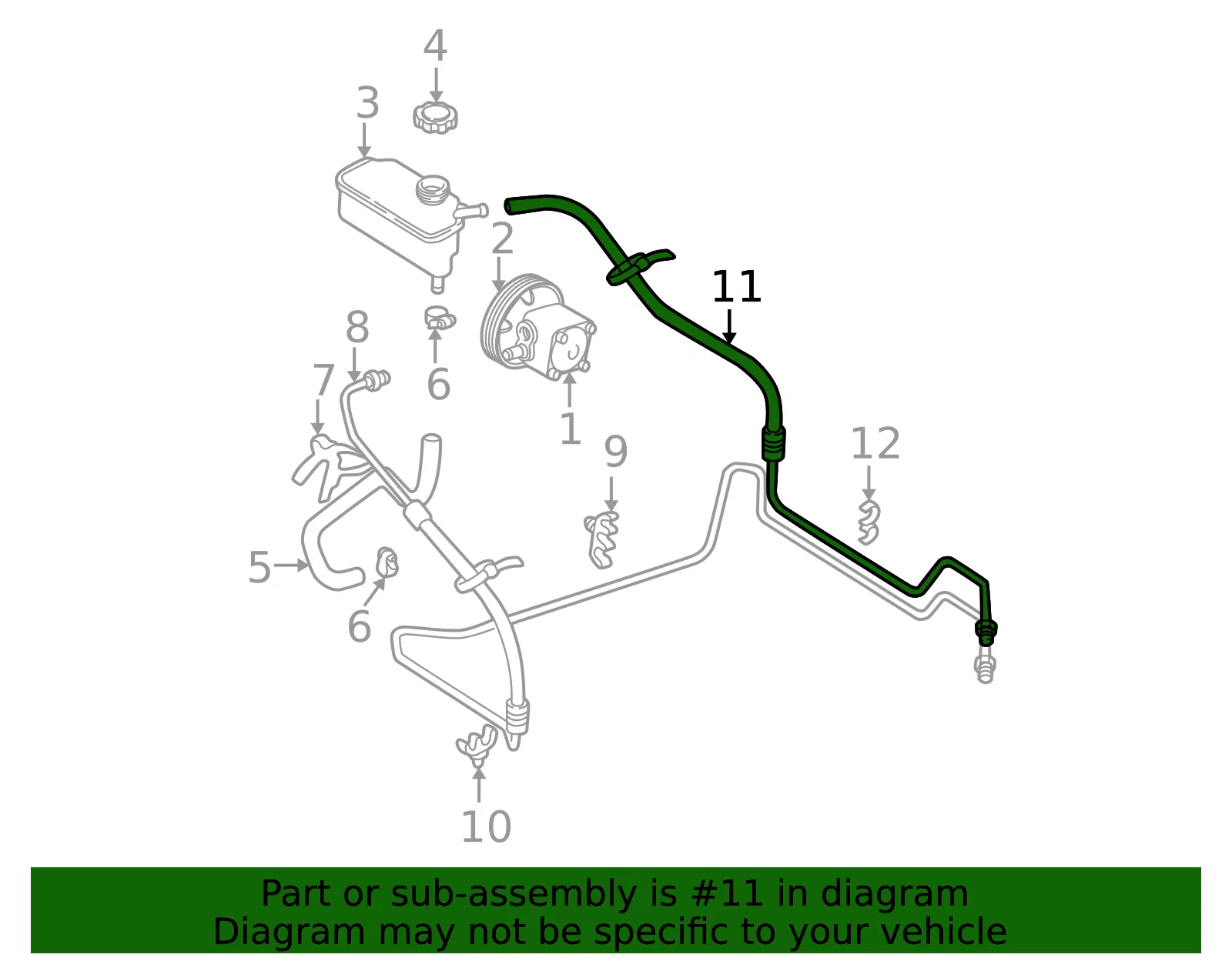 Return Hose - Volvo (30665039) - view 3