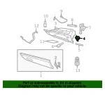 Glove Box Retainer - Driver's Side (LH) - Volvo (30676282) - view 4