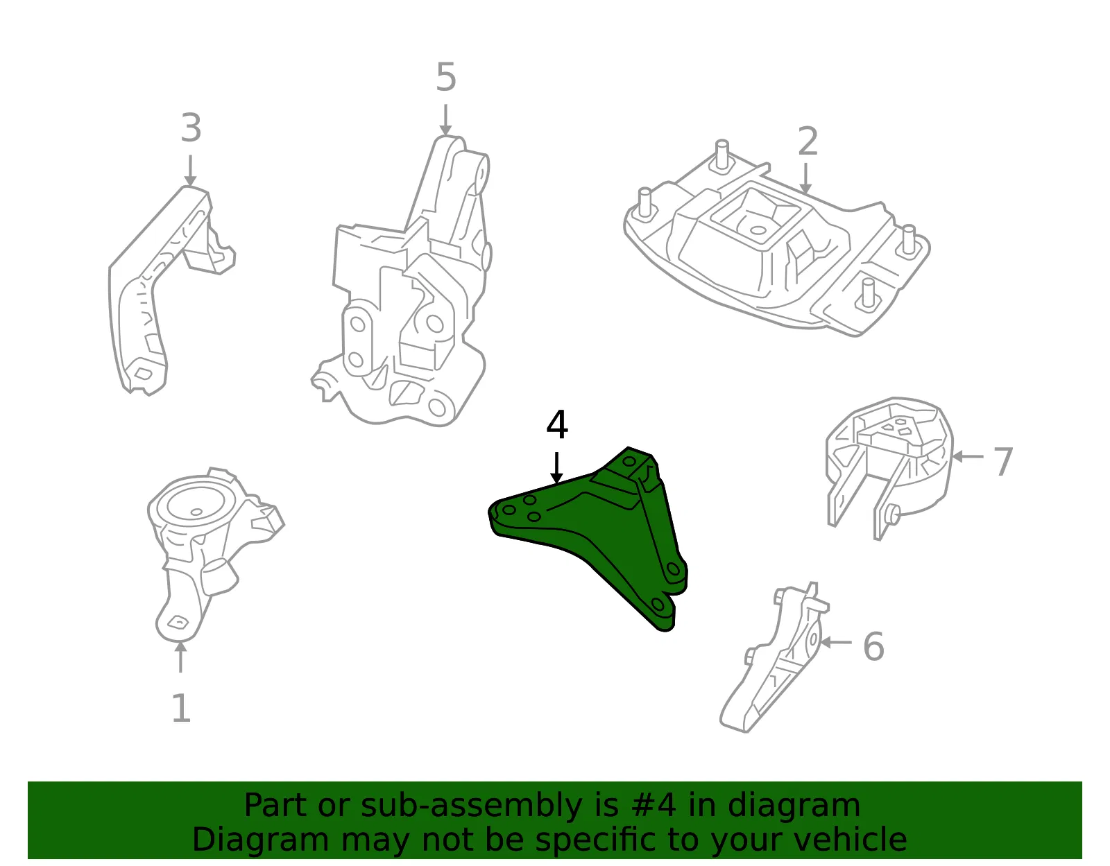 Trans Mount - Volvo (30793552) - view 2