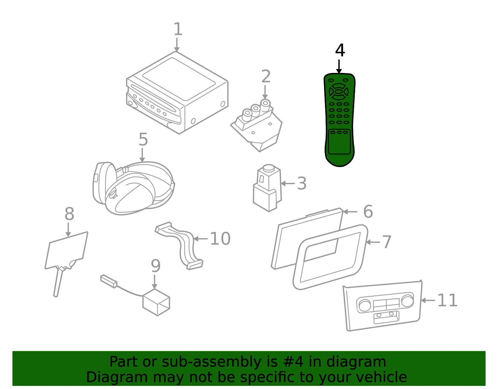 Remote Control - Volvo (30790498) - view 3