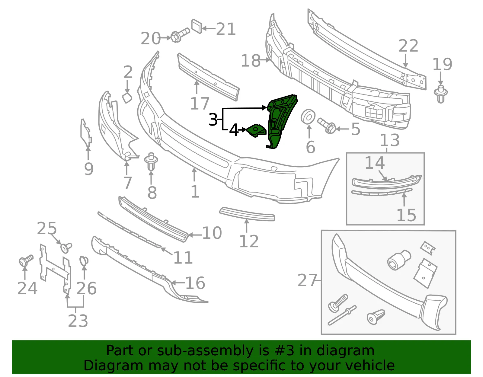 Mount Bracket - Driver's Side (LH) - Volvo (30698128) - view 3
