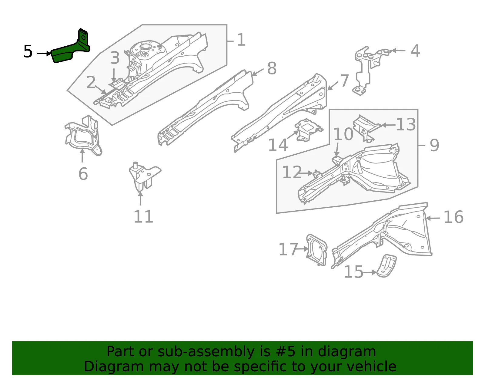 Front Panel Lower Bracket - Volvo (30699543) - view 3