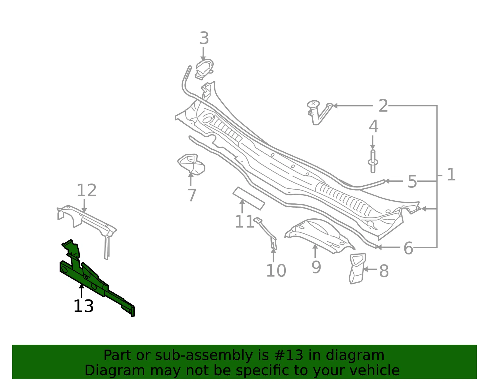 Cover Panel - Volvo (30714447) - view 2