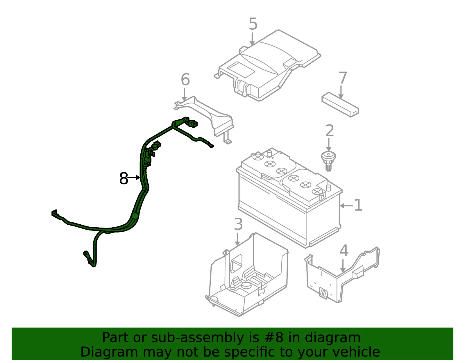 Cable Assembly - Volvo (30732187) - view 3
