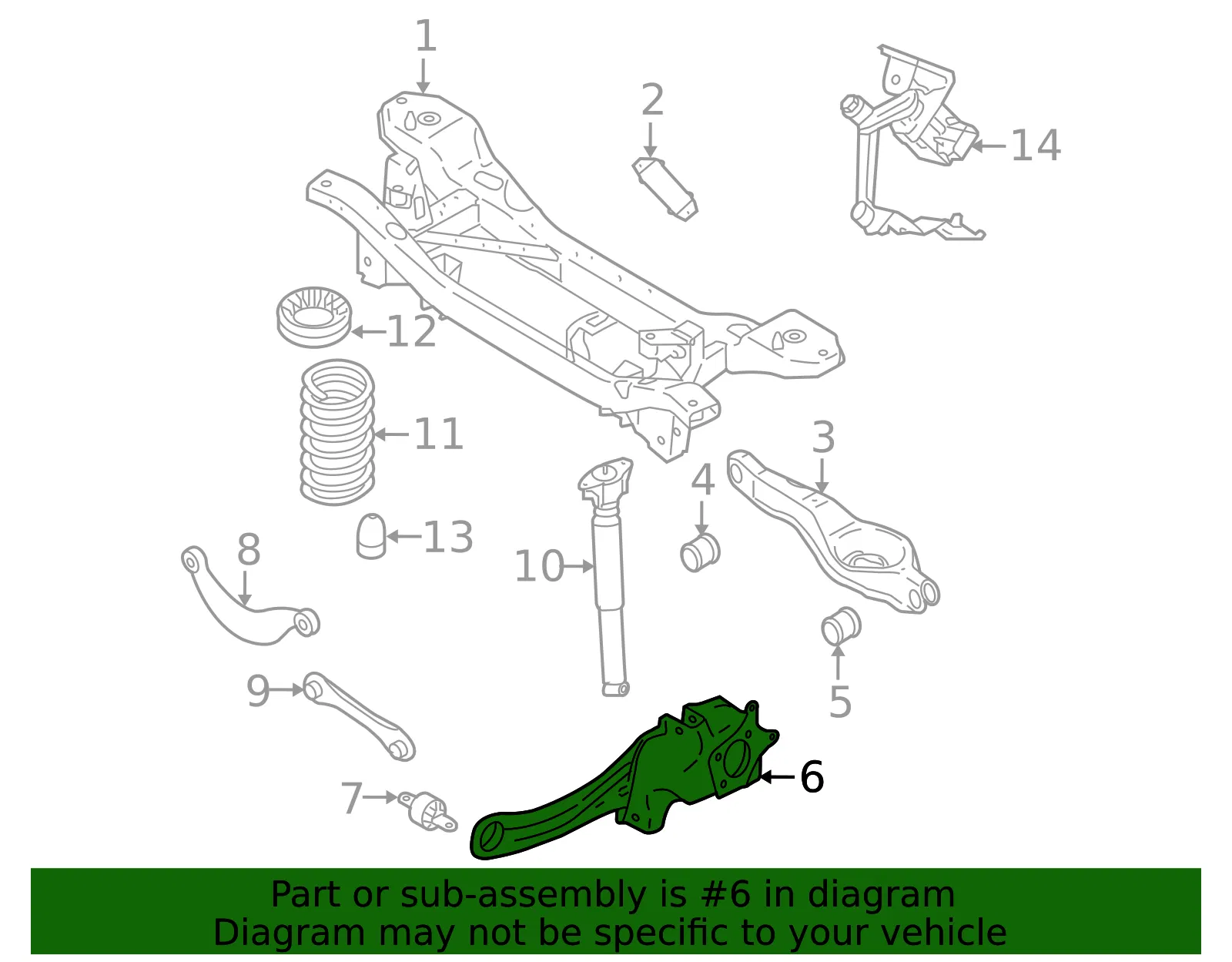 Trailing Arm - Volvo (30736775) - view 3