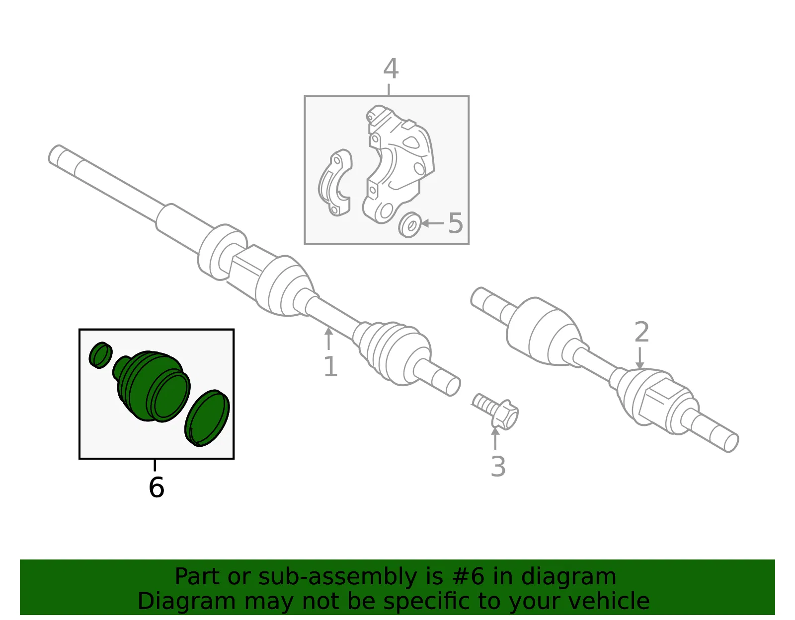 Cv Joint Boot Kit - Volvo (30759410) - view 3