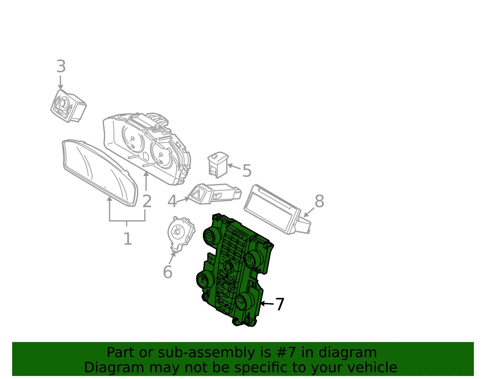 Control Panel - Volvo (30782567) - view 2