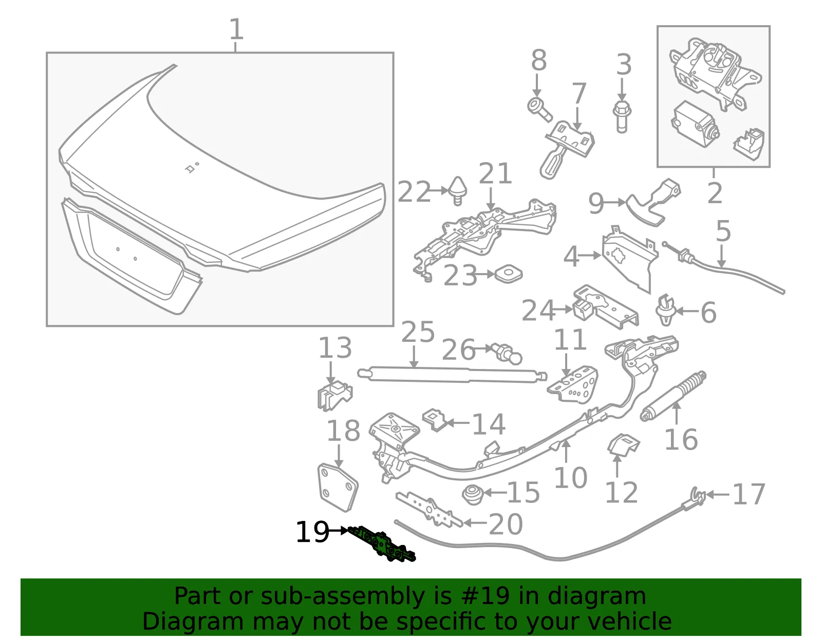 Lock Cable Guide - Volvo (30787574) - view 2